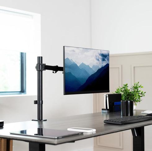 VIVO Single Monitor Arm Desk Mount, Holds Screens up to 32 inch Regular and 38 inch Ultrawide