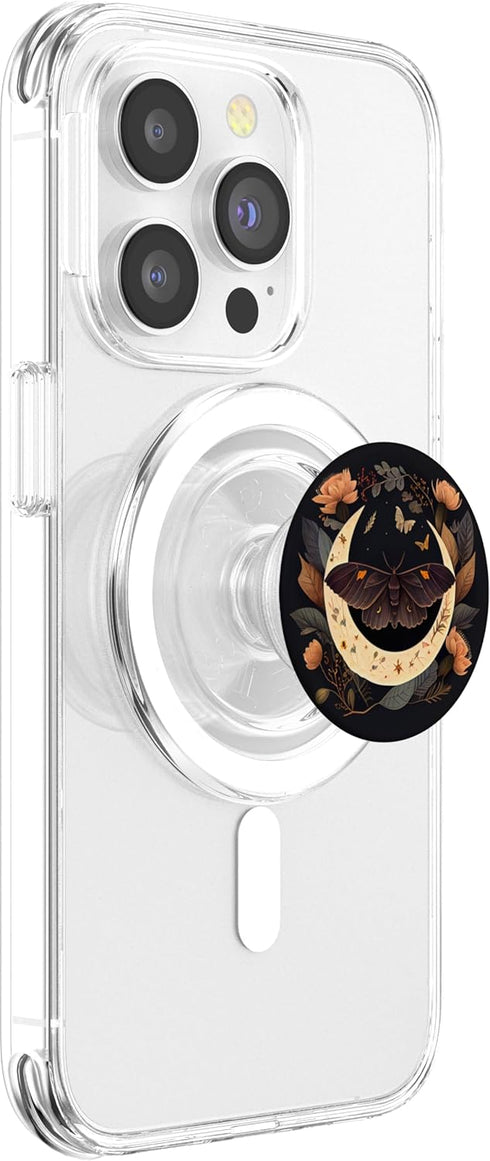 Moth Moon Flowers Astrology Celestial PopGrip for MagSafe