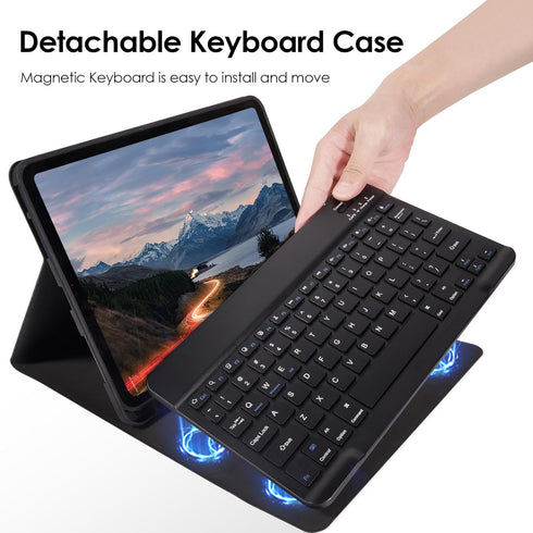Keyboard Case for iPad Air 11 inch (M2) 2024/iPad Air 4th/5th 10.9 inch & iPad Pro 11 inch (4th/3rd/2nd/1st) with
