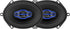 Jensen JS6804 4-Way Car Audio Speakers Pair, 5x7 / 6x8 inch, 160 Watts Peak Power, 35mm Mylar Dome Midrange