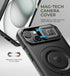 Dexnor 15 Cover,6.1 inch,Black for iPhone Case with Slide Camera Cover & Adjustable Kickstand, Compatible with MagSafe