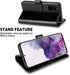 MONASAY Wallet Case for Galaxy S20+ Plus 5G, 6.7 inch, Flip Folio Leather Cover with Credit Card Holder, Black