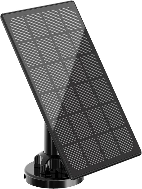 Solar Panel for Outdoor Camera, IP66 Waterproof Charger, Continuous Power Supply for Security Cameras with 10ft Cable