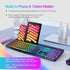 Wireless Keyboard and Mouse Combo with Backlit, 2.4Ghz Rechargeable Light Up Keyboard Mouse Set for Computer