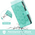 Asuwish Phone Case for Samsung Galaxy A15 5G, Wallet Cover with Tempered Glass Screen Protector, Green