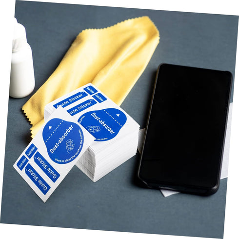 200pcs Camera Stickers, Film Dust Sticker, Screen Cleaner Tool, Tempered Glass Dedust Sticker for Cell Phone & LCD