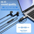 Liaoan 16 15 USB C to Li-ghtni-ng Audio Adapter Support Line Control, USB C Male to Female Li-ghtni-ng Headphone