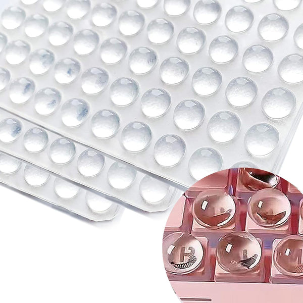100 Pcs Glass Silicone Nail Art Typing Stickers, Clear Glass Long Nail