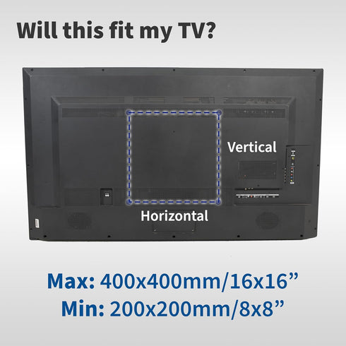 VIVO Steel VESA Mount Adapter Plate Brackets for LCD Screens, Conversion Kit for VESA up to 400x400mm
