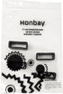 Honbay 4PCS 18mm Rubber Replacement Watch Band Loops - Silicone Watch Strap Keeper Retainer Holder Ring