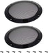 Heyiarbeit 2Pcs 6.5" Speaker Grill Cover, Round Metal Mesh Speaker Grills Guard Protector, Decorative Circle Black
