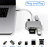 Upgraded XQD Card Reader USB 3.0, SD(HC/XC) TF Reader, Fast Speed Up to 5Gbps, Compatible with Sony G&M Series