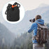 PATIKIL Camera Lens Bag, 3.1" ID x 3.9" H Drawstring Pouch with Thick Neoprene for DSLR Lens, Black Orange