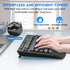 E-YOOSO Wireless Keyboard and Mouse Combo - 2.4GHz Full-Sized Ergonomic Keyboard with Wrist Rest, USB Mouse