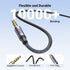 UGREEN 3.5mm Braided Audio Cable, 4-Pole Hi-Fi Stereo TRRS Male to Male AUX Cord for iPad, Samsung, Headphones, 3FT