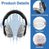 100Pcs White Non-Woven Sanitary Headphone Ear Covers, Disposable Stretch Covers for On Ear Headphones Earpads