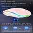 2 Pack Wireless Bluetooth Mouse - LED Dual Mode Rechargeable Silent Slim Laptop Mouse for Laptop, Desktop, Tablet (Pink)