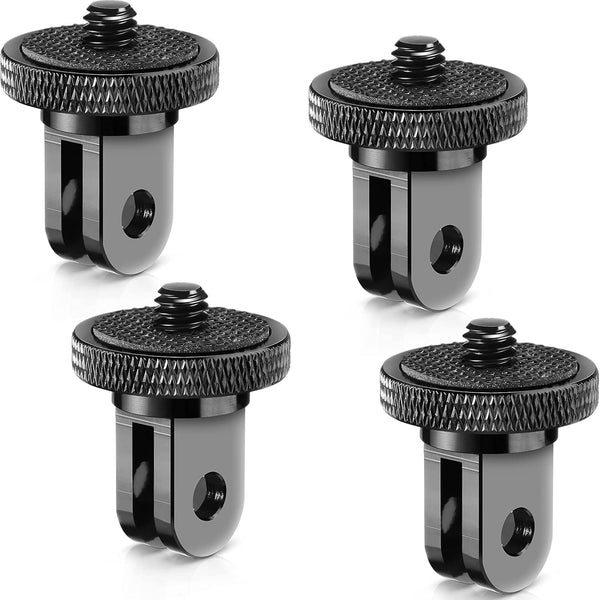 Frienda 4 Pieces Aluminum Camera Tripod Conversion Adapter, 1/4-20 Metal Camera Mount Adapter for Tripod Compatible
