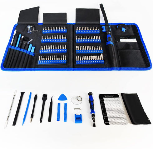 EFAITHFIX Screwdriver Sets 142-Piece Electronics Precision Tool Kit with 120 Bits for iPhone, MacBook, PC