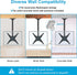 MOUNTUP Ceiling TV Mount for 24''-65'' TVs, Full Motion Height Adjustable Bracket, Holds 99lbs, Max VESA 400x400mm