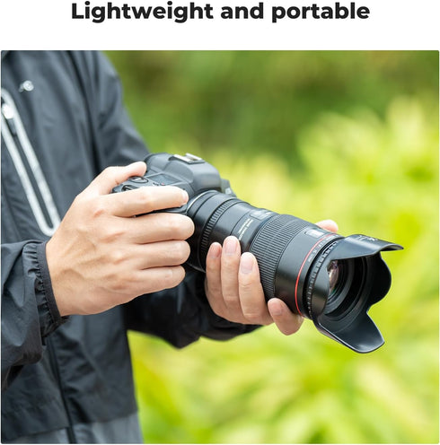 K&F Concept 67mm Tulip Flower Lens Hood for Canon, Nikon, Sony Cameras with EF-S 18-135mm, RF 24-105mm, Sigma 16mm