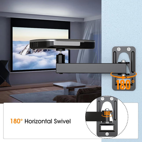 Mini Ceiling Wall Projector Mount Stand - Adjustable Tilt & Swivel Hanger for Mini Projector