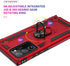 ADDIT Samsung Note 20 Ultra Case, Military Grade with Ring Car Mount Kickstand for Galaxy Note 20 Ultra 5G - Red