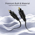 TNP Digital Optical Audio Cable 6 Feet S/PDIF Fiber Optic Toslink Cable for TV, Soundbar, Home Theater, PS4, Xbox