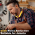 Hmusic Wireless Bluetooth Neckband Headphones, 50H~80H Playtime, IPX7 Waterproof Earphones for Jobsite, Sports, Yellow