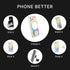 PopSockets iPhone 12/12 Pro Case - Abstract Design with Repositionable Slide Grip, Compatible with MagSafe