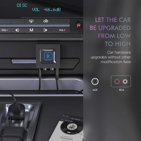 esinkin Wireless Audio Receiver for Music Streaming, Works with Smart Phones, Tablets, and Car Speakers