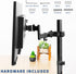 VIVO Steel Universal Full Motion Pole Mount Monitor Arm, Fits 17 to 32 inch Screens, Black, MOUNT-POLE01A