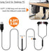 USB Earbuds with 8.2FT Extra Long Cord for Computer, in-Ear USB Headphone Headset with Mic Compatible with Laptop, Desktop PC, Notebook & Chromebook, Noise-isolation & Lightweight, CGS-W7