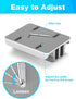 JARLINK 4-in-1 Adjustable Vertical Laptop Stand Holder, Aluminum Dual Slots Organizer for MacBook and Gaming Laptops