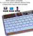 Bluetooth Keyboard for iPad, 10-inch Wireless Keyboard for PC Tablet Phone, Rechargeable Multi-Device RGB Backlit