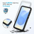 Lanhiem for Samsung Galaxy S25 Phone Case, IP68 Waterproof Dustproof, Rugged Full Body Shockproof Cover, Black