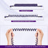 Smart Coiled USB A to Lightning Cable, 2ft to 8FT Extra-Short Ekstra-Long iPhone Charger Cable (Cosmos Purple)