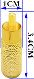 zdyCGTime Gold Plated RCA to 3.5MM Audio Adapter, 3.5mm Female to RCA Male Plug Connector, 2 Pack