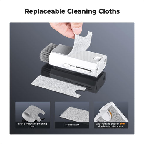 K&F Concept 8-in-1 Airpods Electronic Cleaning Kit, Multifunctional Tool for iPhone, AirPods, MacBook, iPad