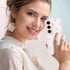 Dumkery S24 Cute Phone Case for Samsung Galaxy FE, Bow Aesthetic Pattern Cases, Soft Clear TPU Shockproof Bumper Cover