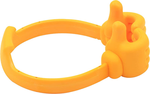 Honsky Thumbs-up Cell Phone Stand Holder, Adjustable Tablet Cradle for Desk, Universal Flexible Yellow