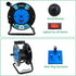 EP Extension Cord Storage Reel with 4-Grounded Outlets, Heavy Duty Open Cord Reel for 12/3 14/3 16/3 Power Cords,