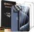 MOCOLL iPhone 15 Pro Max Screen Protector & Camera Lens Protector, 10X Tempered Glass, Sapphire, 6.7 inch (2+2)