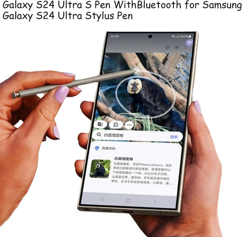 Galaxy S24 Ultra S Pen with Bluetooth - 5G Stylus Pen Replacement for Samsung Galaxy S24 Ultra, 4,096 Pressure Levels,