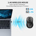 SHUNJINRUN 1000/1600/2400 6-Button Wireless Mouse with Side Buttons for Laptop, PC, Chromebook, Mac, MacBook, Silent