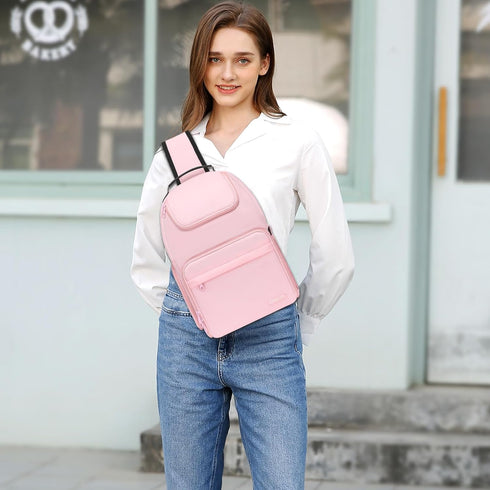 MOSISO Camera Sling Bag, Crossbody Sling Backpack for DSLR/SLR/Mirrorless with Tripod Holder & Removable Inserts, Pink