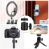JAOXISOU 2 Pack 1/4" 360 Universal Swivel Mini Ball Head Screw Tripod Mount, Degree Rotating Mount Base Adapter