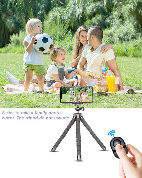 Wireless Remote for iPhone Camera, Bluetooth Remote Capture for Perfect Moments Hands-Free, Works with Smartphones and