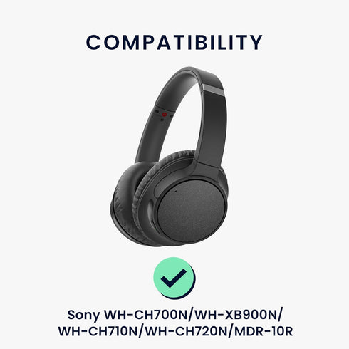 kwmobile Replacement Ear Pads for Sony WH-CH700N / WH-XB900N / WH-CH710N / WH-CH720N / MDR-10R (Set of 2)