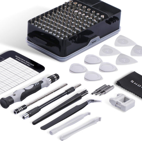 SHOWPIN 122 in 1 Precision Computer Screwdriver Kit, Laptop Sets with 101 Magnetic Drill Bits